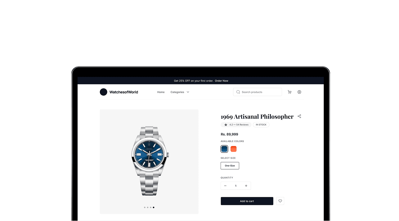 Ecommerce dashboard